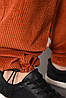Спортивний костюм чоловічий вельветовий теракотового кольору 175720P, фото 4
