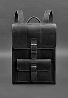Кожаный рюкзак Brit черный Crazy Horse BlankNote PI, код: 8132953