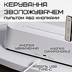 Зволожувач повітря з LED-підсвіткою 3в1 Аромадифузор з імітацією Вогняного полум'я Нічник для дітей Білий, фото 5