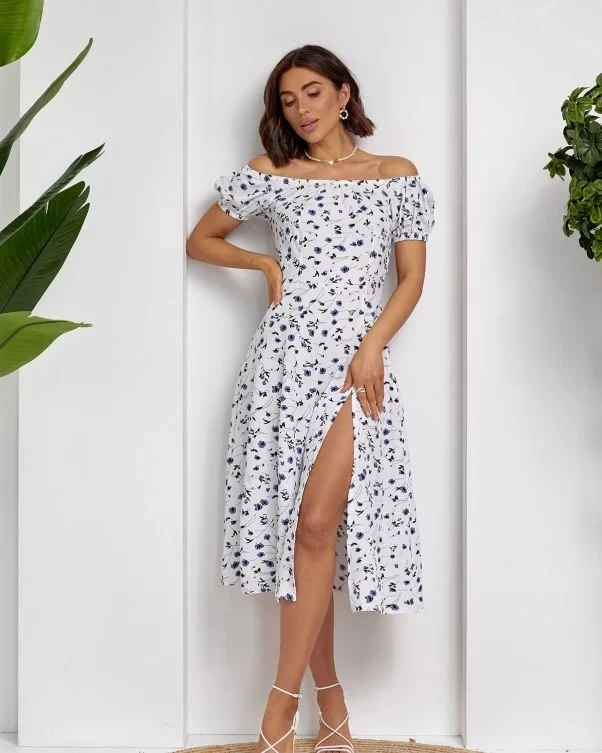 Плаття ISSA PLUS 14544 L білий/чорний, фото 1