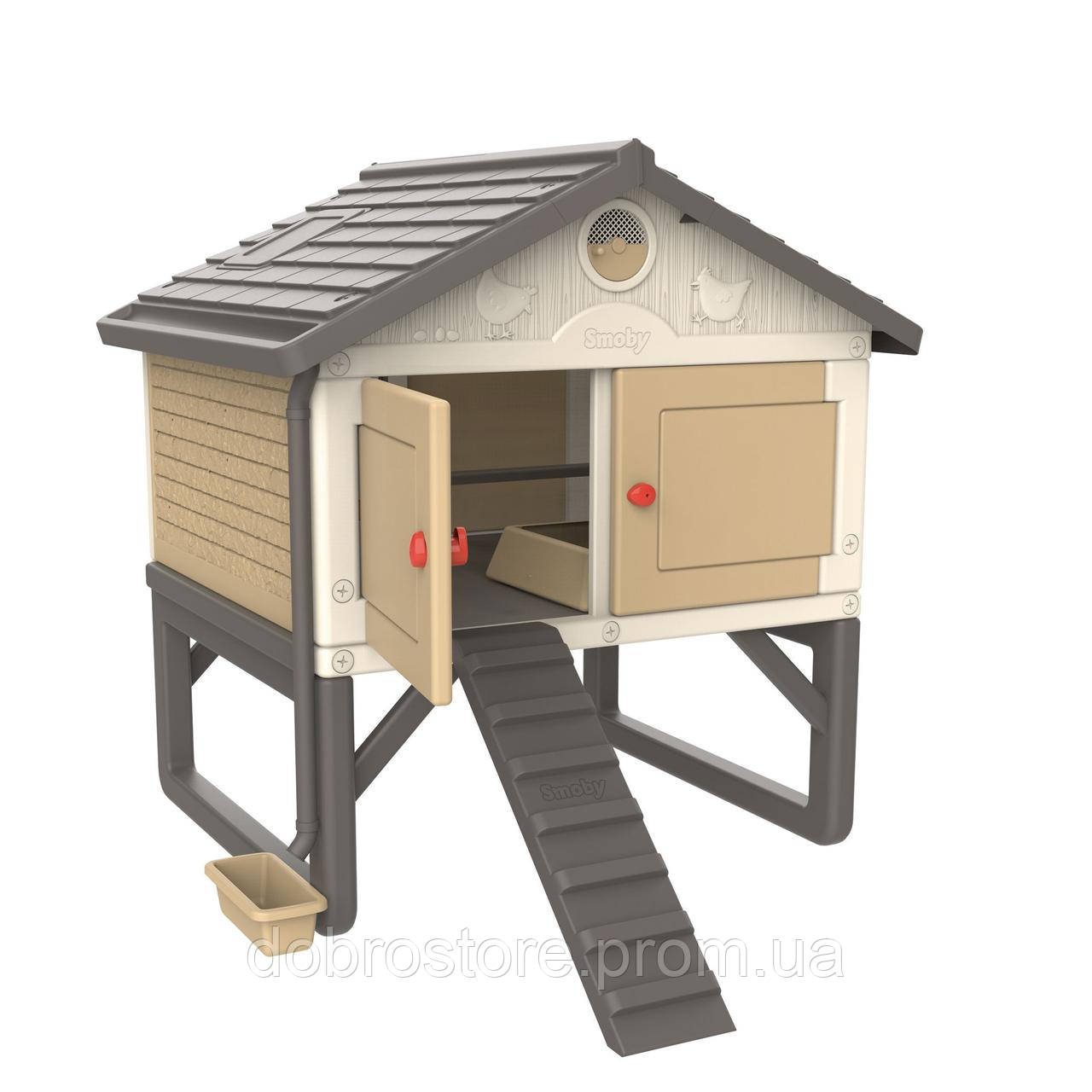 Дитячий садовий будиночок для курочок Cluck Cluck Cottage Beige Smoby OL186361 DS, код: 8297064