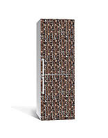 Наклейка на холодильник Zatarga «Шоколадная мозаика» 650х2000 мм виниловая 3Д наклейка декор UP, код: 6439894