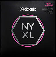 Струны для бас-гитары D'Addario NYXLS45100 Double Ball End Steinberger Regular Light Long Sca TV, код: 6556194