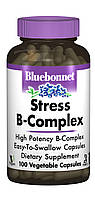 Стресс В-Комплекс 100, Bluebonnet Nutrition, 100 гелевых капсул PI, код: 2337425