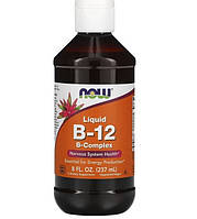 Метилкобаламин NOW Foods Vitamin B-12 Complex Liquid 237 ml 198 servings PI, код: 7645423