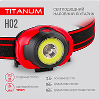 Налобный светодиодный фонарик TITANUM TLF-H02 100Lm 6500K