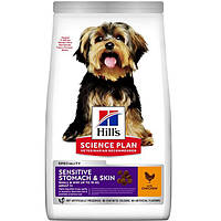 Сухой корм при чувствительном желудке и коже для взрослых малых и миниатюрных собак Hill s Sc PZ, код: 7669690