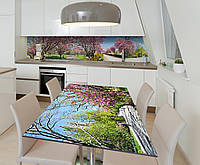 Наклейка виниловая на стол Zatarga Цветущий сад 600х1200 мм UP, код: 5562184
