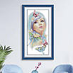 Набір для вишивання за нанесеною на канву схемою "Dream Butterflies". AIDA 14CT printed 31*57 см, фото 10