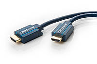 Кабель монітора-сигнальний ClickTronic HDMI M M 7.5m HS+HEC+ARC 4K60Hz D9.5mmCasual синій (7 PS, код: 7453700