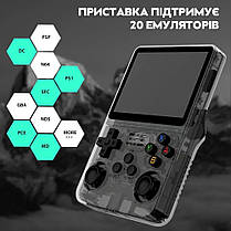 Портативна ігрова ретро консоль R36S Linux 32+64 Gb 15000 ігор Black, фото 4