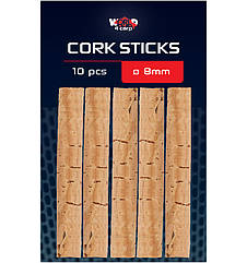 Коркові палички для риболовлі W4C CORK STICKS Ø 8 мм, 10шт