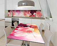 Наклейка 3Д виниловая на стол Zatarga «Аромат лилий» 600х1200 мм для домов, квартир, столов, QT, код: 6443395