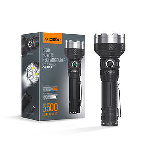 Портативний світлодіодний ліхтарик VIDEX VLF-A505C 5500Lm 5000K 27297