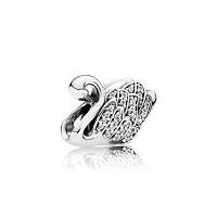 Серебряный шарм Pandora Царевна-лебедь 791732CZ DS, код: 7360878