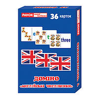 Настольная игра домино Английские числительные Ранок 13106080 36 карточек OS, код: 8262831
