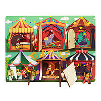 Деревянная игрушка Бизиборд Bambi MD 2896 Цирк PK, код: 7669050
