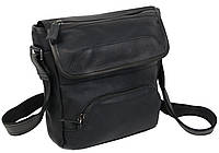 Кожаная мужская сумка планшетка на плечо Mykhail Ikhtyar Черный (45032 black) PK, код: 7940538