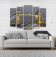 Модульна картина Poster-land Лондон Міст Art-91_5 QT, код: 6502370