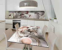 Наклейка 3Д виниловая на стол Zatarga «Ароматы зимы» 600х1200 мм для домов, квартир, столов, QT, код: 6443745