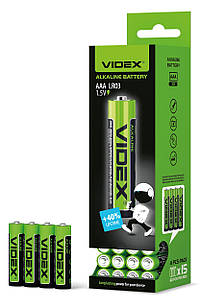 Батарейка лужна Videx LR03/AAA SHRINK 25467