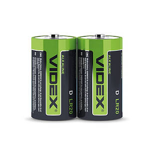 Батарейка лужна Videx LR20/D SHRINK 22529