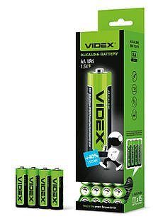 Батарейка лужна Videx LR6/AA SHRINK 25468