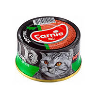 Влажный корм для взрослых кошек Carnie паштет мясной с кроликом 90 г (4820255190495) UM, код: 7994996