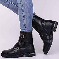 Ботинки женские зимние 335692 р.36 (23,5) Fashion Черный PZ, код: 8195166