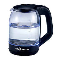 Чайник стеклянный электрический 1.8 л SeaBreeze SB-014 Black TN, код: 7992827