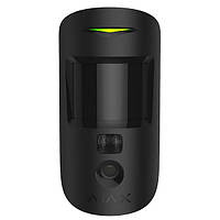 Беспроводной датчик движения Ajax MotionCam black ЕU с фотокамерой для подтверждения тревог PS, код: 6527962