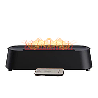 Аромадифузор с Имитацией Огненного Пламя Ультразвуковой USB Увлажнитель Воздуха с LED Подсветкой 3в1 Ночник