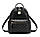 Жіночий стьобаний міський рюкзак, прогулянковий рюкзачок якісний Чорний, фото 5
