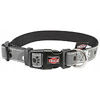 Ошейник Trixie Silver Reflect светоотражающий XS-S 22-35 см 15 мм черно-серый (TX-12221) PZ, код: 7510041