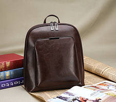 Жіночий класичний рюкзак Темно-коричневий