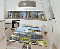 Наклейка 3Д виниловая на стол Zatarga «Каменная высь» 650х1200 мм для домов, квартир, столов, UP, код: 6441525