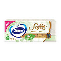 Платки носовые Zewa Natural Soft четырехслойные 10*9 шт