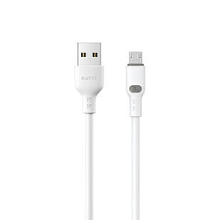 Кабель USB - Micro USB Havit HV-CB6292 2.4A 1м White 27928