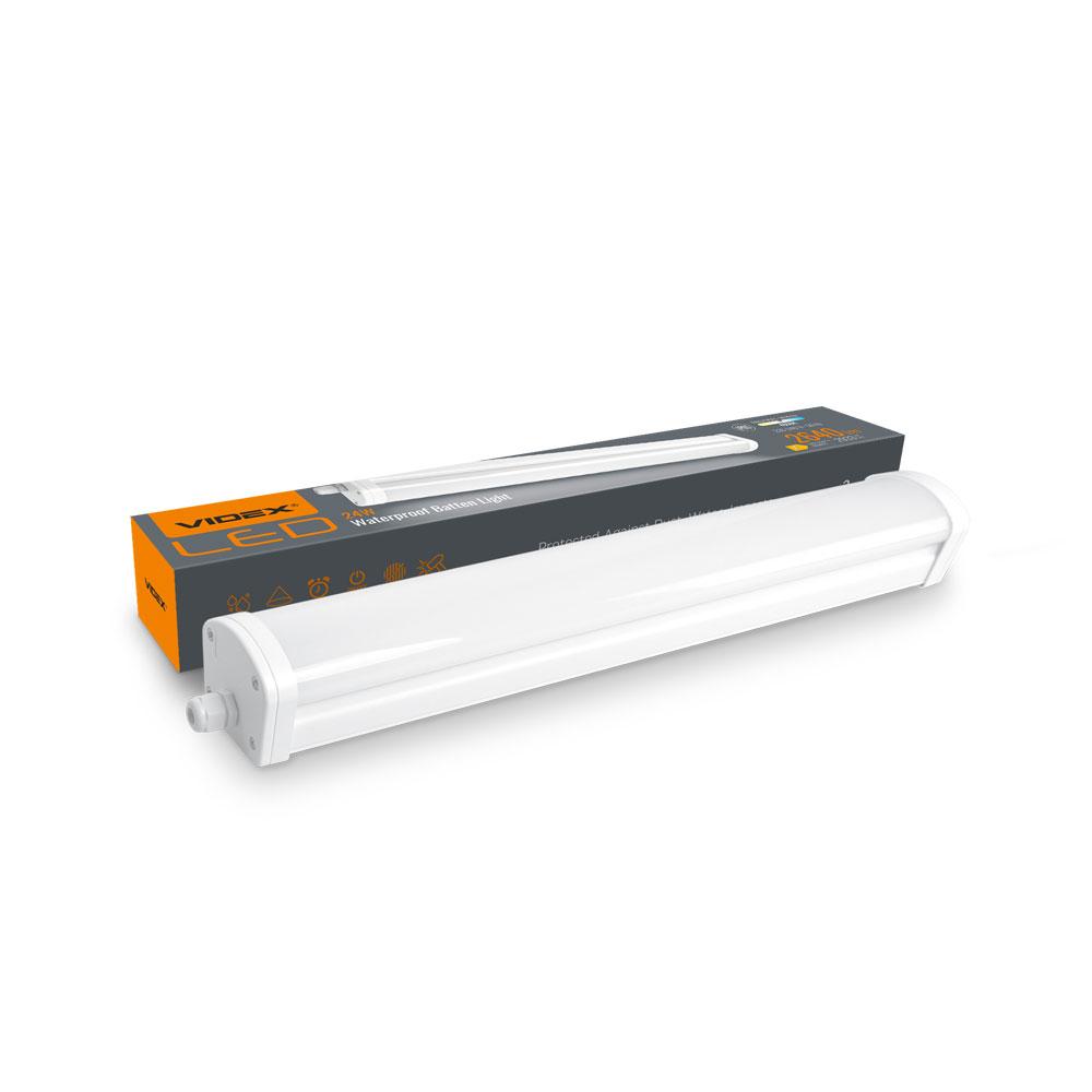 LED світильник IP65 лінійний Videx 24W 0,6М 4000K VLE-BNW-24064 27572