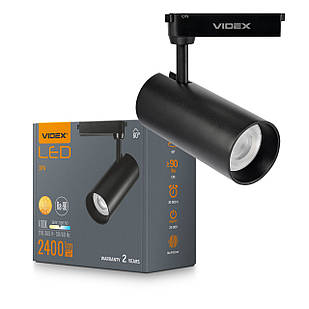 LED світильник трековий Videx 30W 60° 4100K чорний VL-TR04W-304B 27805