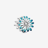 Срібний шарм Pandora Блакитна ромашка PK, код: 7360639
