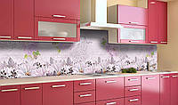 Наклейка виниловая кухонный фартук Zatarga Цветочный Орнамент 600х2500 мм QT, код: 5561908