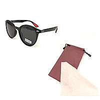 Солнцезащитные очки Matrix Stone c черной роговой оправой и черной линзой PK, код: 7416161