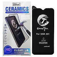 Защитная пленка Mletubl Ceramic для Samsung Galaxy A01 Black QT, код: 7436186