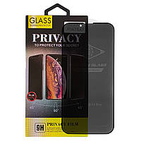 Анти-шпион защитное стекло Mletubl Privacy Apple iPhone 13 13 Pro Black QT, код: 8097659