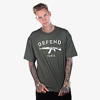 Футболка мужская DEFEND PARIS 100883 р.XXS Fashion Хаки SN, код: 8216860