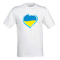 Футболка Арбуз Украина в сердце XXL Белый QT, код: 8180900
