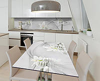 Наклейка 3Д виниловая на стол Zatarga «Энергия света» 650х1200 мм для домов, квартир, столов, QT, код: 6439834