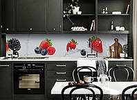 Наклейка виниловая кухонный фартук Zatarga Сочные ягоды 600х2500 мм QT, код: 5562503