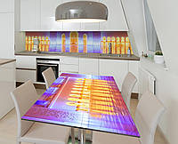 Наклейка 3Д виниловая на стол Zatarga «Золотая мечеть» 600х1200 мм для домов, квартир, столов QT, код: 6440456
